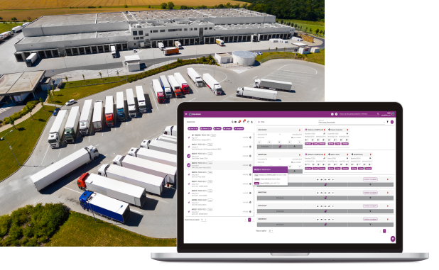 dispositivo con pantalla software Track and Trace