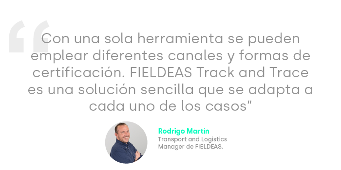 sistema eCMR FIELDEAS Track and Trace_Rodrigo Martín