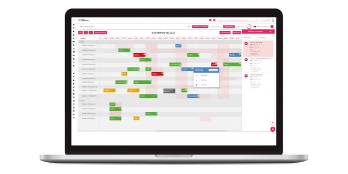 Visión en tiempo real actividad muelles almacén_gestión muelles_FIELDEAS